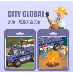 JIESTAR 59212 non  NGOÀI TRỜI CẮM TRẠI VÀ RVING bộ đồ chơi xếp lắp ráp ghép mô hình City Thành Phố 297 khối