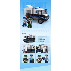 JIESTAR 54113 non  THÀNH PHỐ TOÀN CẦU XE CHỐNG CHÁY NỔ bộ đồ chơi xếp lắp ráp ghép mô hình City RIOT TRUCK 200 khối