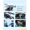 JIESTAR 54111 non  THÀNH PHỐ TOÀN CẦU TRỰC THĂNG SWAT bộ đồ chơi xếp lắp ráp ghép mô hình City POLICE HELICOPTER 194 khối