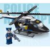 JIESTAR 54111 non  THÀNH PHỐ TOÀN CẦU TRỰC THĂNG SWAT bộ đồ chơi xếp lắp ráp ghép mô hình City POLICE HELICOPTER 194 khối