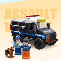 JIESTAR 54111 non  THÀNH PHỐ TOÀN CẦU TRỰC THĂNG SWAT bộ đồ chơi xếp lắp ráp ghép mô hình City POLICE HELICOPTER 194 khối