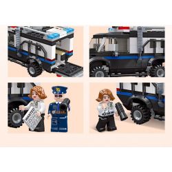 JIESTAR 54111 non  THÀNH PHỐ TOÀN CẦU TRỰC THĂNG SWAT bộ đồ chơi xếp lắp ráp ghép mô hình City POLICE HELICOPTER 194 khối