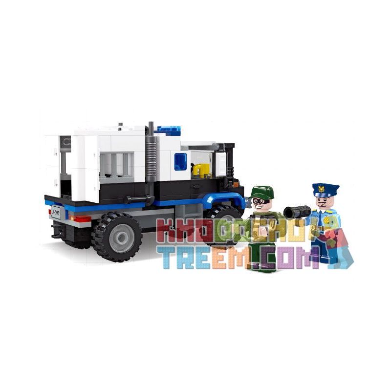 JIESTAR 54110 non  THÀNH PHỐ TOÀN CẦU XE HỘ TỐNG bộ đồ chơi xếp lắp ráp ghép mô hình City ESCORT VEHICLE 204 khối