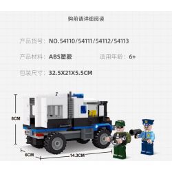 JIESTAR 54110 non  THÀNH PHỐ TOÀN CẦU XE HỘ TỐNG bộ đồ chơi xếp lắp ráp ghép mô hình City ESCORT VEHICLE 204 khối