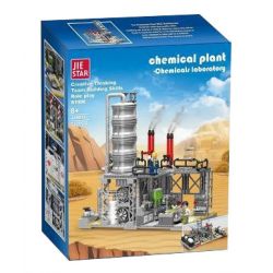 JIESTAR JJ9015 9015 non  NHÀ MÁY HÓA CHẤT PHÒNG THÍ NGHIỆM KHÍ ĐỐT TỰ NHIÊN bộ đồ chơi xếp lắp ráp ghép mô hình City CHEMICAL PLANT CHEMICALS LABORATORY Thành Phố 717 khối