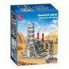 JIESTAR JJ9015 9015 non  NHÀ MÁY HÓA CHẤT PHÒNG THÍ NGHIỆM KHÍ ĐỐT TỰ NHIÊN bộ đồ chơi xếp lắp ráp ghép mô hình City CHEMICAL PLANT CHEMICALS LABORATORY Thành Phố 717 khối