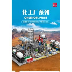 JIESTAR JJ9015 9015 non  NHÀ MÁY HÓA CHẤT PHÒNG THÍ NGHIỆM KHÍ ĐỐT TỰ NHIÊN bộ đồ chơi xếp lắp ráp ghép mô hình City CHEMICAL PLANT CHEMICALS LABORATORY Thành Phố 717 khối