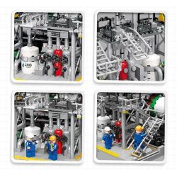 JIESTAR JJ9015 9015 non  NHÀ MÁY HÓA CHẤT PHÒNG THÍ NGHIỆM KHÍ ĐỐT TỰ NHIÊN bộ đồ chơi xếp lắp ráp ghép mô hình City CHEMICAL PLANT CHEMICALS LABORATORY Thành Phố 717 khối