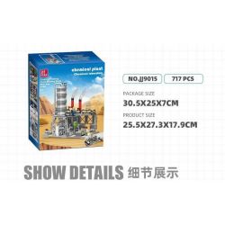 JIESTAR JJ9014 9014 non  NHÀ MÁY HÓA CHẤT TRUNG TÂM LƯU TRỮ KHÍ ĐỐT TỰ NHIÊN bộ đồ chơi xếp lắp ráp ghép mô hình City CHEMICAL PLANT NATURAL GAS STORAGE CENTER Thành Phố 704 khối
