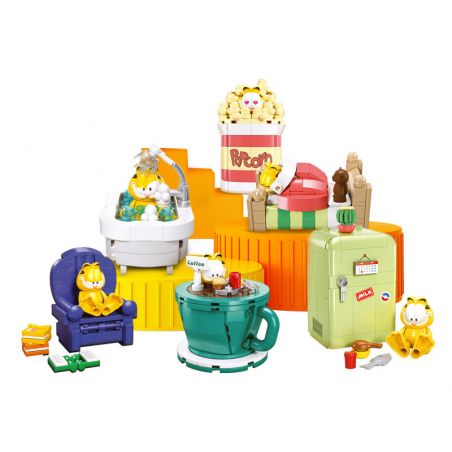 SLUBAN M38-B1221 B1221 1221 M38B1221 38-B1221 non  MÔ HÌNH GARFIELD 6 bộ đồ chơi xếp lắp ráp ghép mô hình Movie & Game Phim Và Trò Chơi
