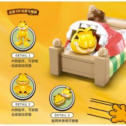 SLUBAN M38-B1221 B1221 1221 M38B1221 38-B1221 non  MÔ HÌNH GARFIELD 6 bộ đồ chơi xếp lắp ráp ghép mô hình Movie & Game Phim Và Trò Chơi