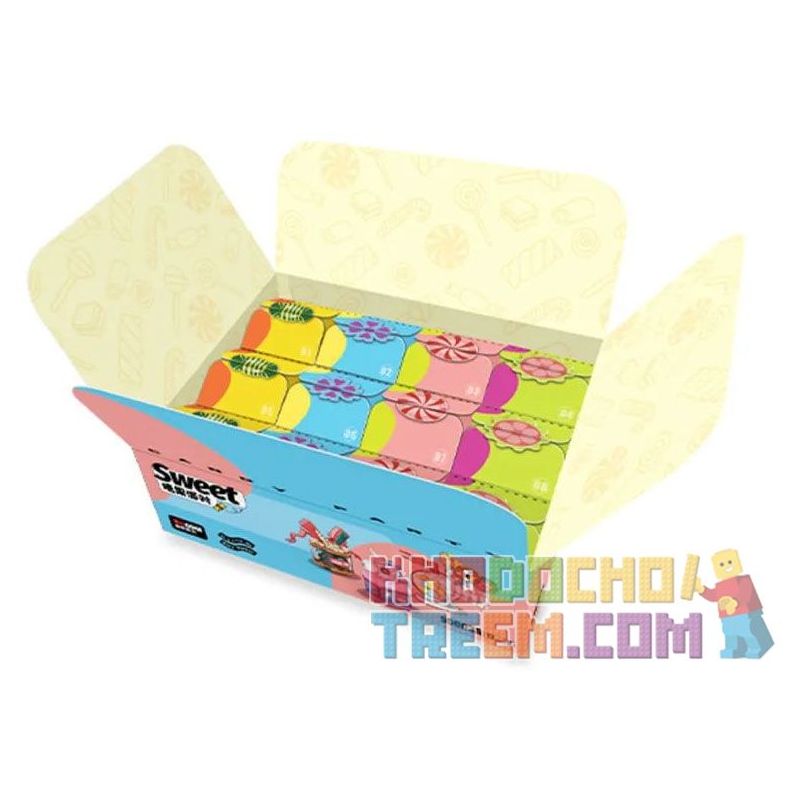 DECOOL BRICKCOOL 55003 non  TIỆC KẸO 12 MẪU bộ đồ chơi xếp lắp ráp ghép mô hình SWEET