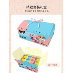 DECOOL BRICKCOOL 55003 non  TIỆC KẸO 12 MẪU bộ đồ chơi xếp lắp ráp ghép mô hình SWEET