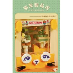 DECOOL BRICKCOOL 88006 non  QUÁN CÀ PHÊ MÈO bộ đồ chơi xếp lắp ráp ghép mô hình CUTE PET COFFEE SHOP