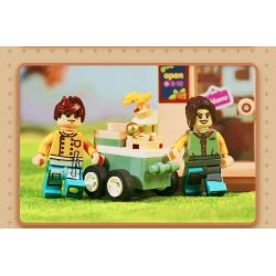 DECOOL BRICKCOOL 88006 non  QUÁN CÀ PHÊ MÈO bộ đồ chơi xếp lắp ráp ghép mô hình CUTE PET COFFEE SHOP