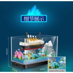 ZHEGAO 662009 non  CHUYẾN ĐI MƠ ƯỚC bộ đồ chơi xếp lắp ráp ghép mô hình OCEAN VIEW BOAT DREAM TRIP 579 khối