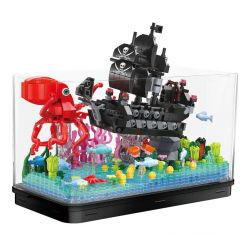 ZHEGAO 662009 non  PHIÊU LƯU MẠO HIỂM bộ đồ chơi xếp lắp ráp ghép mô hình Pirates Of The Caribbean OCEAN VIEW BOAT FANTASY ADVENTURE Cướp Biển Vùng Caribe 697 khối