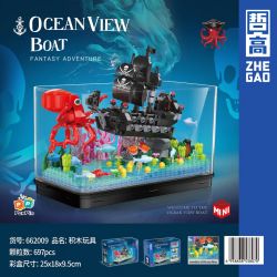 ZHEGAO 662009 non  PHIÊU LƯU MẠO HIỂM bộ đồ chơi xếp lắp ráp ghép mô hình Pirates Of The Caribbean OCEAN VIEW BOAT FANTASY ADVENTURE Cướp Biển Vùng Caribe 697 khối