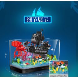 ZHEGAO 662009 non  PHIÊU LƯU MẠO HIỂM bộ đồ chơi xếp lắp ráp ghép mô hình Pirates Of The Caribbean OCEAN VIEW BOAT FANTASY ADVENTURE Cướp Biển Vùng Caribe 697 khối