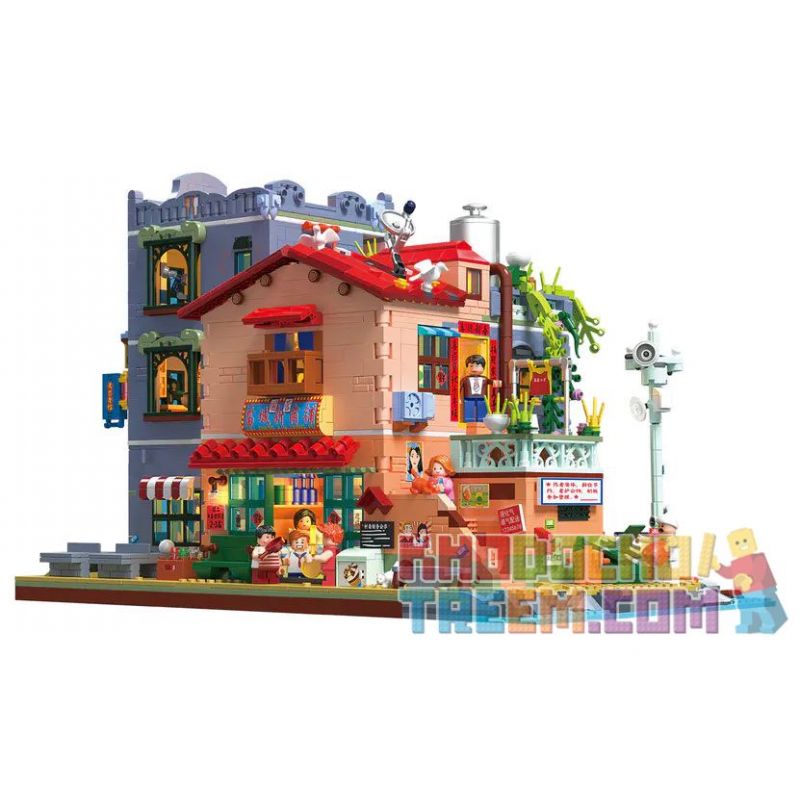 ZHEGAO 612015 non  ĐƯỜNG PHỐ CỔ ĐIỂN bộ đồ chơi xếp lắp ráp ghép mô hình Creator Sáng Tạo 3209 khối