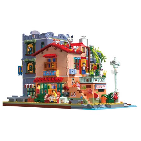 ZHEGAO 612015 non  ĐƯỜNG PHỐ CỔ ĐIỂN bộ đồ chơi xếp lắp ráp ghép mô hình Creator Sáng Tạo 3209 khối