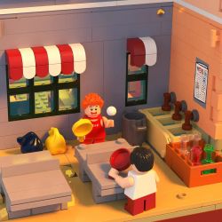 ZHEGAO 612015 non  ĐƯỜNG PHỐ CỔ ĐIỂN bộ đồ chơi xếp lắp ráp ghép mô hình Creator Sáng Tạo 3209 khối