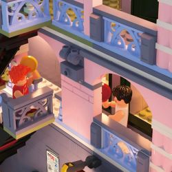 ZHEGAO 612015 non  ĐƯỜNG PHỐ CỔ ĐIỂN bộ đồ chơi xếp lắp ráp ghép mô hình Creator Sáng Tạo 3209 khối