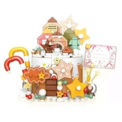 JAKI JK5636 5636 non  BÁNH KẸO SAO bộ đồ chơi xếp lắp ráp ghép mô hình