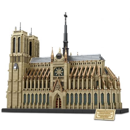 REOBRIX 66016 non  NHÀ THỜ ĐỨC BÀ PARIS bộ đồ chơi xếp lắp ráp ghép mô hình Creator CATHEDRAL OF NOTRE-DAME Sáng Tạo 8868 khối