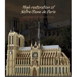 REOBRIX 66016 non  NHÀ THỜ ĐỨC BÀ PARIS bộ đồ chơi xếp lắp ráp ghép mô hình Creator CATHEDRAL OF NOTRE-DAME Sáng Tạo 8868 khối