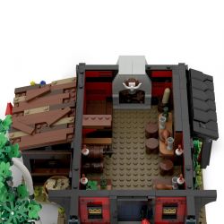 REBRICKABLE MOC-111710 111710 MOC111710 REOBRIX 66017 non  NHÀ TRỌ THẬP TỰ CHINH bộ đồ chơi xếp lắp ráp ghép mô hình Medieval Castle MEDIEVAL TAVERN THE CRUSADER'S INN Chiến Tranh Trung Cổ 3214 khối