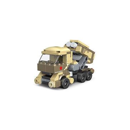 DECOOL 22057 non  XE KÉO MINI TÊN LỬA bộ đồ chơi xếp lắp ráp ghép mô hình Mini Racing Pacemaker Đua Xe Mini 141 khối