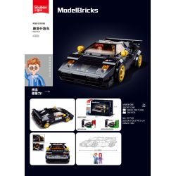 SLUBAN M38-B1098 B1098 1098 M38B1098 38-B1098 non  XE THỂ THAO CANTASH bộ đồ chơi xếp lắp ráp ghép mô hình Speed Champions Racing Cars SPORT CAR Đua Xe Công Thức 254 khối