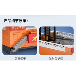 CADA DOUBLEE C56026 56026 non  TÊN LỬA HÀNH QUÂN DÀI bộ đồ chơi xếp lắp ráp ghép mô hình Creator Sáng Tạo 434 khối