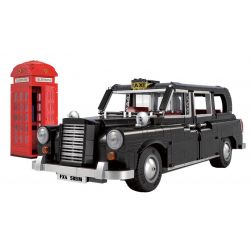 CADA DOUBLEE C62004 62004 non  LEVC XE HƠI CỦA ANH TAXI ??? LONDON tỷ lệ 1:12 bộ đồ chơi xếp lắp ráp ghép mô hình Creator Expert Chuyên Gia Sáng Tạo 1871 khối