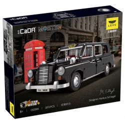 CADA DOUBLEE C62004 62004 non  LEVC XE HƠI CỦA ANH TAXI ??? LONDON tỷ lệ 1:12 bộ đồ chơi xếp lắp ráp ghép mô hình Creator Expert Chuyên Gia Sáng Tạo 1871 khối