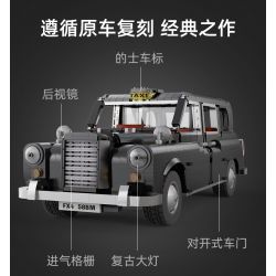 CADA DOUBLEE C62004 62004 non  LEVC XE HƠI CỦA ANH TAXI ??? LONDON tỷ lệ 1:12 bộ đồ chơi xếp lắp ráp ghép mô hình Creator Expert Chuyên Gia Sáng Tạo 1871 khối