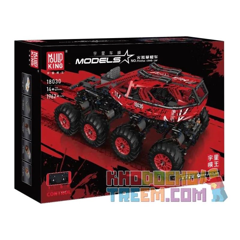 MouldKing 18030 18031 18083 Mould King 18030 18031 18083 non  XE LEO NÚI FIREFOX bộ đồ chơi xếp lắp ráp ghép mô hình  FIREFOX CLIMB CAR Kỹ Thuật Công Nghệ Cao Mô Hình Phương Tiện 1962 khối