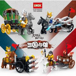 LWCK 60088 non  MÔ HÌNH ANH HÙNG TAM QUỐC 4 bộ đồ chơi xếp lắp ráp ghép mô hình Three Kingdoms LEGEND OF THE THREE KINGDOMS Tam Quốc Diễn Nghĩa 440 khối