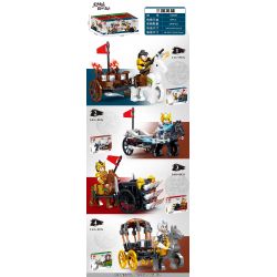 LWCK 60088 non  MÔ HÌNH ANH HÙNG TAM QUỐC 4 bộ đồ chơi xếp lắp ráp ghép mô hình Three Kingdoms LEGEND OF THE THREE KINGDOMS Tam Quốc Diễn Nghĩa 440 khối