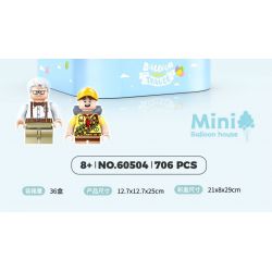 GULY 60504 non  HỘP NHẠC NGÔI NHÀ BONG BÓNG bộ đồ chơi xếp lắp ráp ghép mô hình Movie & Game MUSIC BOX MINI BALLOON HOUSE Phim Và Trò Chơi 706 khối
