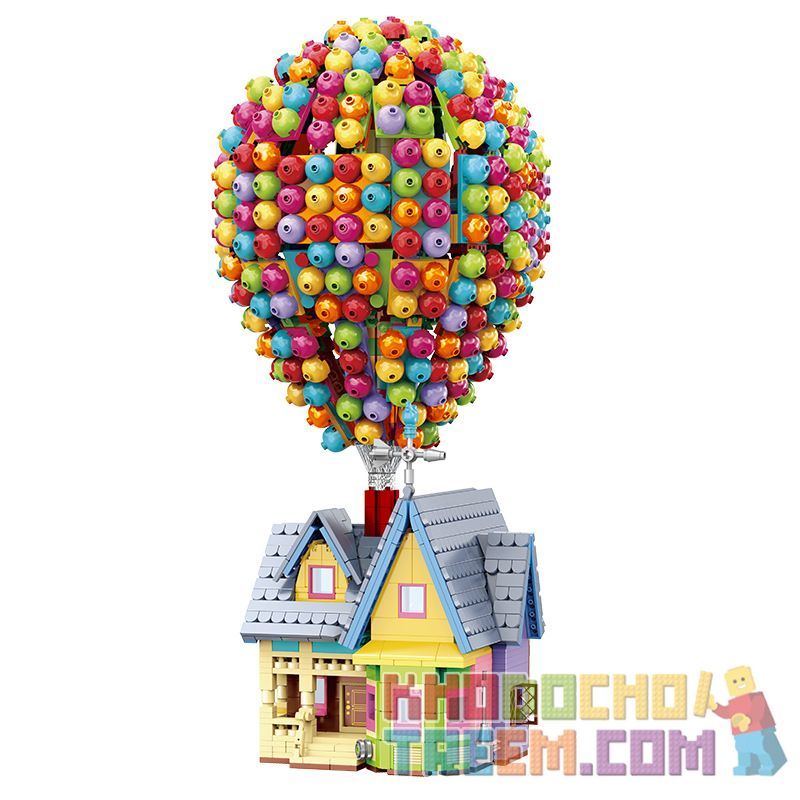 GULY 60503 non  CHUYẾN THAM QUAN NGÔI NHÀ BAY bộ đồ chơi xếp lắp ráp ghép mô hình Movie & Game FLYING HOUSE TOUR Phim Và Trò Chơi 2008 khối