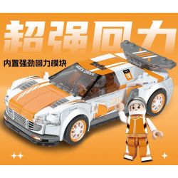 XIANGJUN XJ-3985D 3985D XJ3985D non  SIÊU XE ĐUA AUDI R8 bộ đồ chơi xếp lắp ráp ghép mô hình Speed Champions Racing Cars Đua Xe Công Thức 315 khối