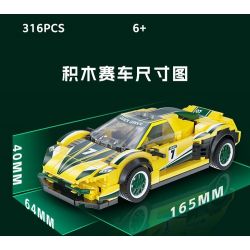 XIANGJUN XJ-3985B 3985B XJ3985B non  ĐUA XE SIÊU LÙI LAMBORGHINI EVO bộ đồ chơi xếp lắp ráp ghép mô hình Speed Champions Racing Cars Đua Xe Công Thức 316 khối