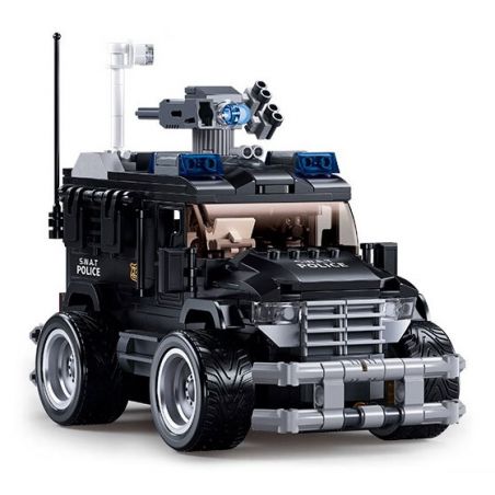 SLUBAN M38-B1156 B1156 1156 M38B1156 38-B1156 non  XE TẤN CÔNG TIGER SWAT bộ đồ chơi xếp lắp ráp ghép mô hình  SPECIAL POLICE TIGER ASSAULT VEHICLE Kỹ Thuật Công Nghệ Cao Mô Hình Phương Tiện 412 khối