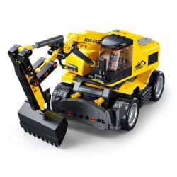 SLUBAN M38-B1155 B1155 1155 M38B1155 38-B1155 non  MÁY XÚC BÁNH LỐP E7 bộ đồ chơi xếp lắp ráp ghép mô hình  E7 WHEEL EXCAVATOR Kỹ Thuật Công Nghệ Cao Mô Hình Phương Tiện 353 khối