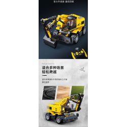 SLUBAN M38-B1155 B1155 1155 M38B1155 38-B1155 non  MÁY XÚC BÁNH LỐP E7 bộ đồ chơi xếp lắp ráp ghép mô hình  E7 WHEEL EXCAVATOR Kỹ Thuật Công Nghệ Cao Mô Hình Phương Tiện 353 khối