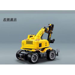 SLUBAN M38-B1155 B1155 1155 M38B1155 38-B1155 non  MÁY XÚC BÁNH LỐP E7 bộ đồ chơi xếp lắp ráp ghép mô hình  E7 WHEEL EXCAVATOR Kỹ Thuật Công Nghệ Cao Mô Hình Phương Tiện 353 khối