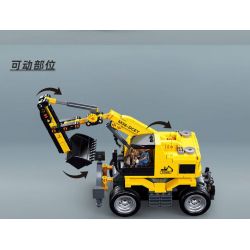 SLUBAN M38-B1155 B1155 1155 M38B1155 38-B1155 non  MÁY XÚC BÁNH LỐP E7 bộ đồ chơi xếp lắp ráp ghép mô hình  E7 WHEEL EXCAVATOR Kỹ Thuật Công Nghệ Cao Mô Hình Phương Tiện 353 khối