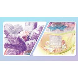 GEKKOSHA 804408 non  PHA LÊ MỌNG NƯỚC SEN TUYẾT bộ đồ chơi xếp lắp ráp ghép mô hình 173 khối